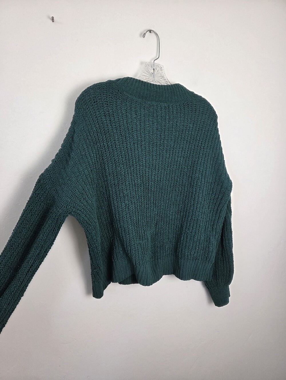 Nobo Emerald Green Chunky Cable Knit Sweater Fisherman Preppy Academia Xxl 19 - Picture 6 of 7